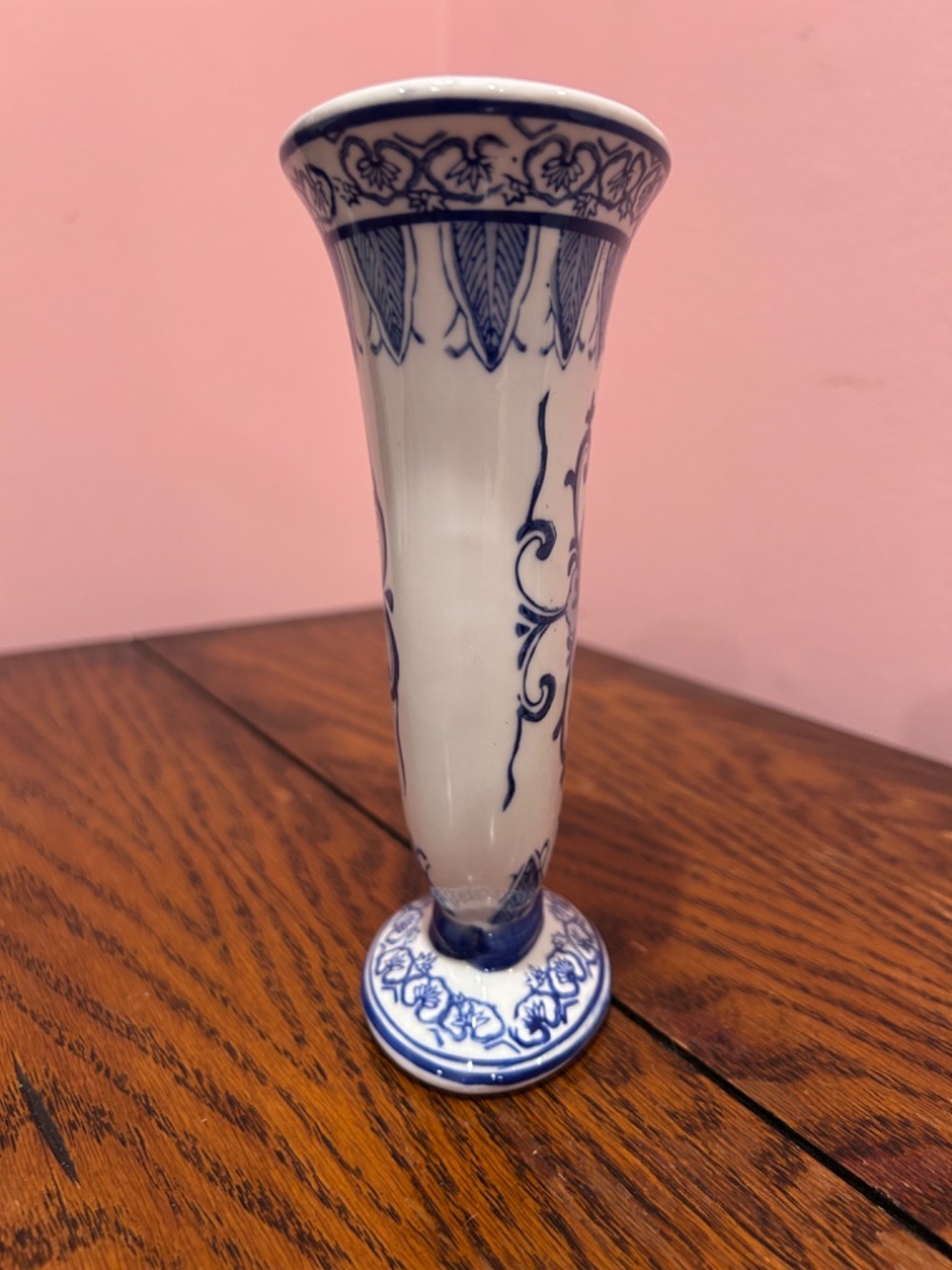 AA Importing Blue and White Small Ceramic Decorative Vase - Picture 4 of 7